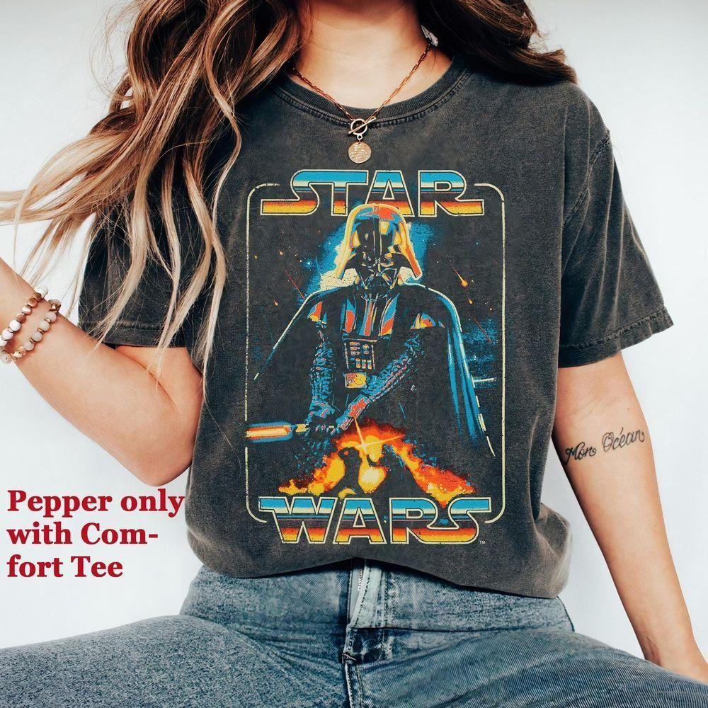 Vintage Darth Vader Vs Luke Skywalker Star Wars Vuitino Shirt Vintage Darth Vader Vs Luke Skywalker Star Wars Vuitino Shirt